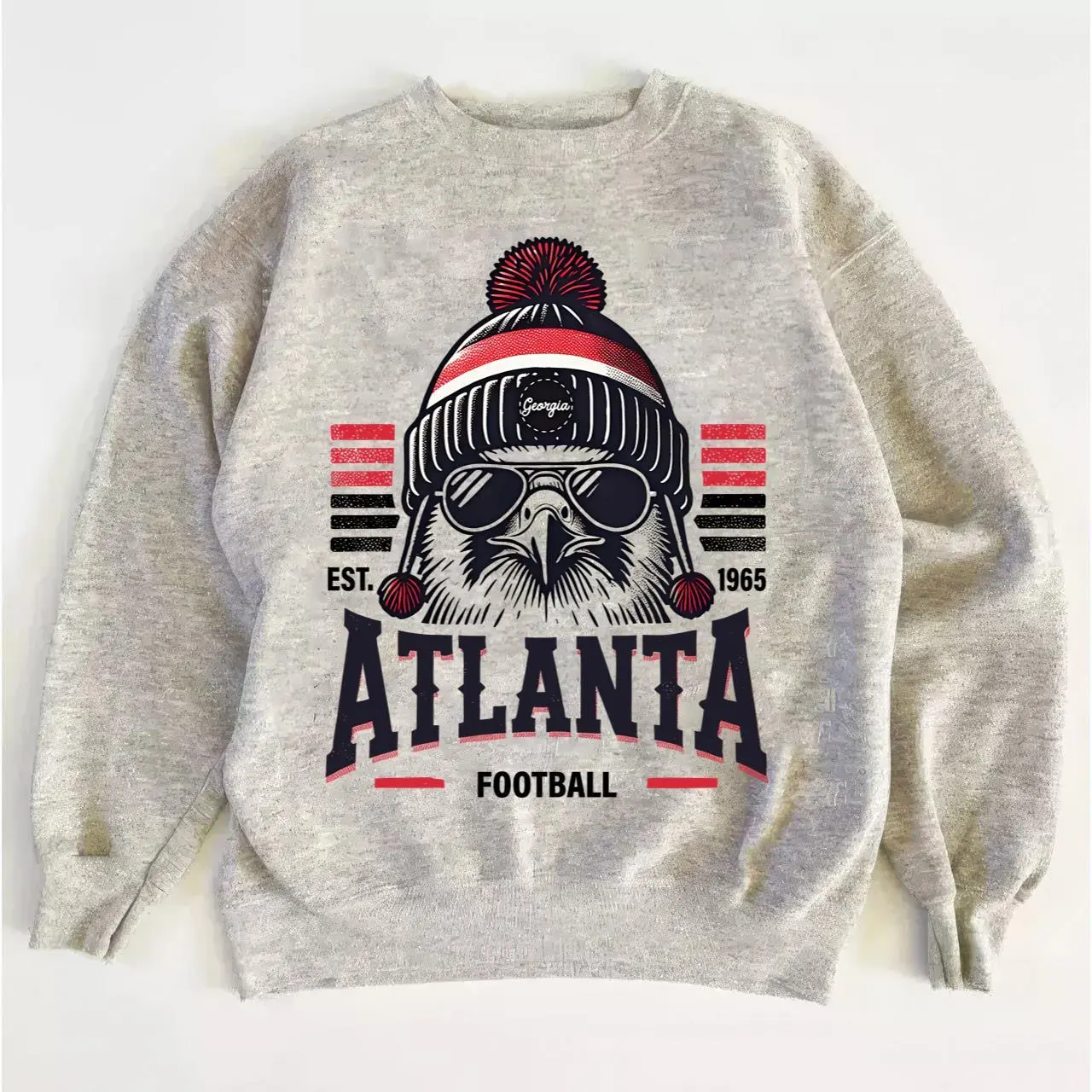 Atlanta Football Sweatshirt, Atlanta Game Day Retro Crewneck Fan Apparel