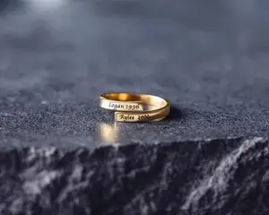 Valentine's Day gift  Personalized Couple Name Ring• Two Names Ring• Wedding Gift• Anniversary Gift men boy