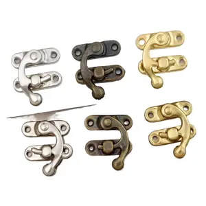 horn-shaped lock clasp for bags, hardware accessories, bag lock clasp, fishhook, home use gift box decorative clasp