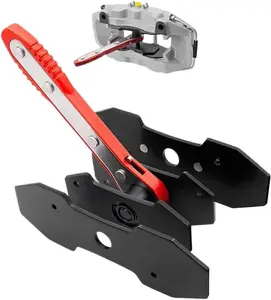 Brake Caliper Piston Press Tool, 360° Rotating Ratchet Wrench for Single, Dual & Quad Piston Disc Brakes