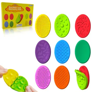 Sensory toy set of 8 suction sensory stones, with novel textures, suitable for children with ADHD and autism, anxiety-relieving worry stones, ideal stress-relief toys for students, adults, classrooms, and offices, stress relief gadgets, fun party gift