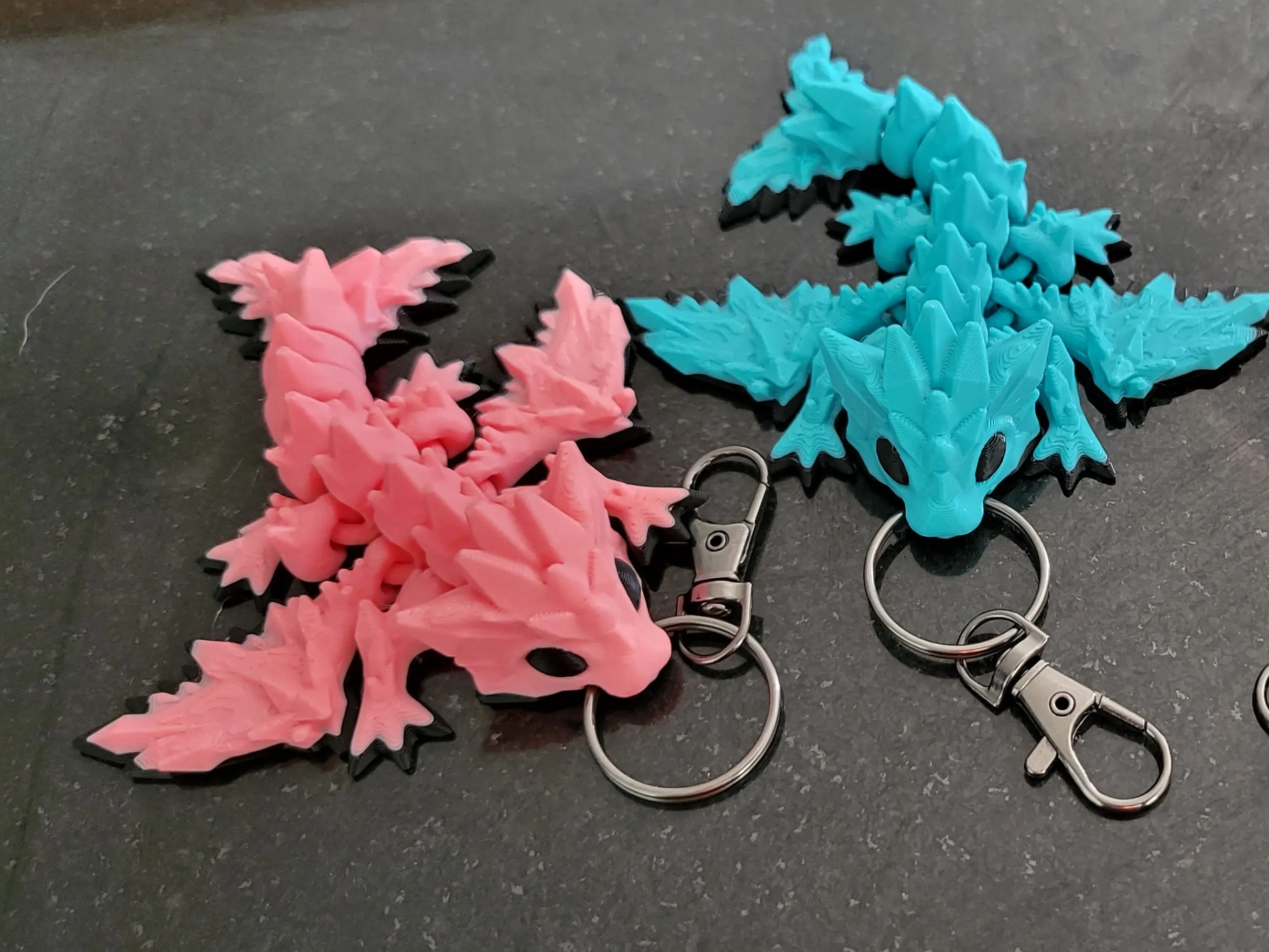 Crystal Dragon Keychain