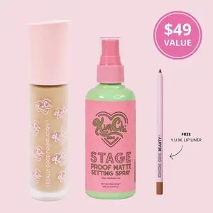 KimChi Chic Beauty Serving Face Duo - Foundation and Setting Spray Bundle Makeup