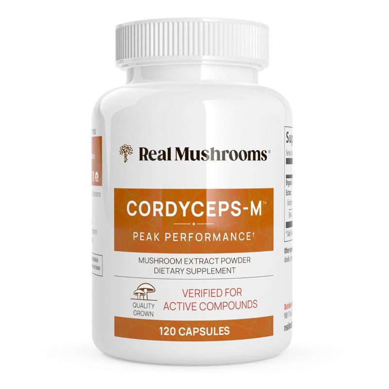Organic Cordyceps-M Extract Capsules 120 or 300 Count 1000 mg per Serving USDA Certified Gluten Free Non GMO Vegan Energy Health Supplement