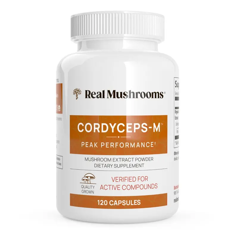 Organic Cordyceps-M Extract Capsules 120 or 300 Count 1000 mg per Serving USDA Certified Gluten Free Non GMO Vegan Energy Health Supplement