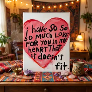 1 piece, artistic wall poster with romantic quotes, Heart Design, perfect gift for couples, Decoration, suitable for Valentine's Day, anniversaries, weddings. High-definition canvas poster, suitable for home, living room, bedroom