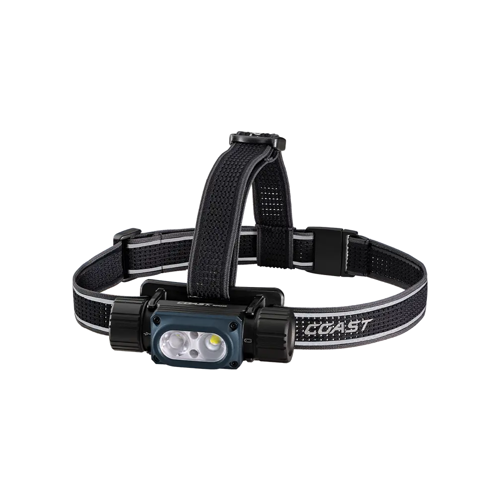 Coast WPH34R 2000 Lumen Waterproof Ultra Bright IP68 USB Rechargeable-Dual Power Headlamp, 6 Modes with Spot and Flood Beams Coast WPH34R 2000 Lumen Waterproof Ultra Bright IP68 USB Rechargeable-Dual Power Headlamp, 6 Modes with Spot and Flood Beams