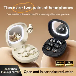 Chenruida M165 Bluetooth earphones, with a development style dual earphone design, super long-lasting battery life, clear battery level on the digital screen, active noise reduction function, suitable for daily travel and sports wear