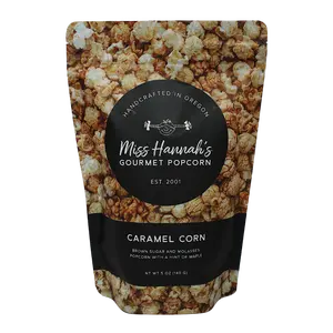 Miss Hannah's Gourmet Popcorn Caramel Corn - Crunchy Brown Sugar Molasses & Maple Flavor - Gluten Free Dairy Free Vegan Snacks