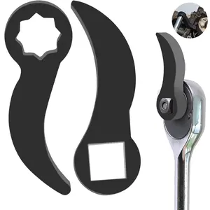 2-piece Pry Bar Wrench Adapter Head, Tool, Industrial Tools, Hand tools, Suitable for 1/2 Inch Ratchet Wrench, Axle Disassembly Automotive Repair Tool, Used in Narrow Spaces Spindle Removal Tool, Manganese Steel Pry Bar