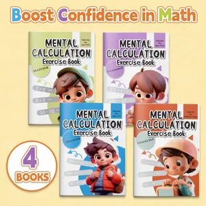 Kids Mental Math & Oral Arithmetic Workbook Set | Addition Subtraction Multiplication Division | Daily 10-Min Practice