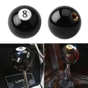 Creative Custom Car Gear Shift Head, Pool Ball Manual Gear Shifter, Crystal Eight Ball Design, Unique Personalized Auto Accessory, Car Accessories, Shift Knob