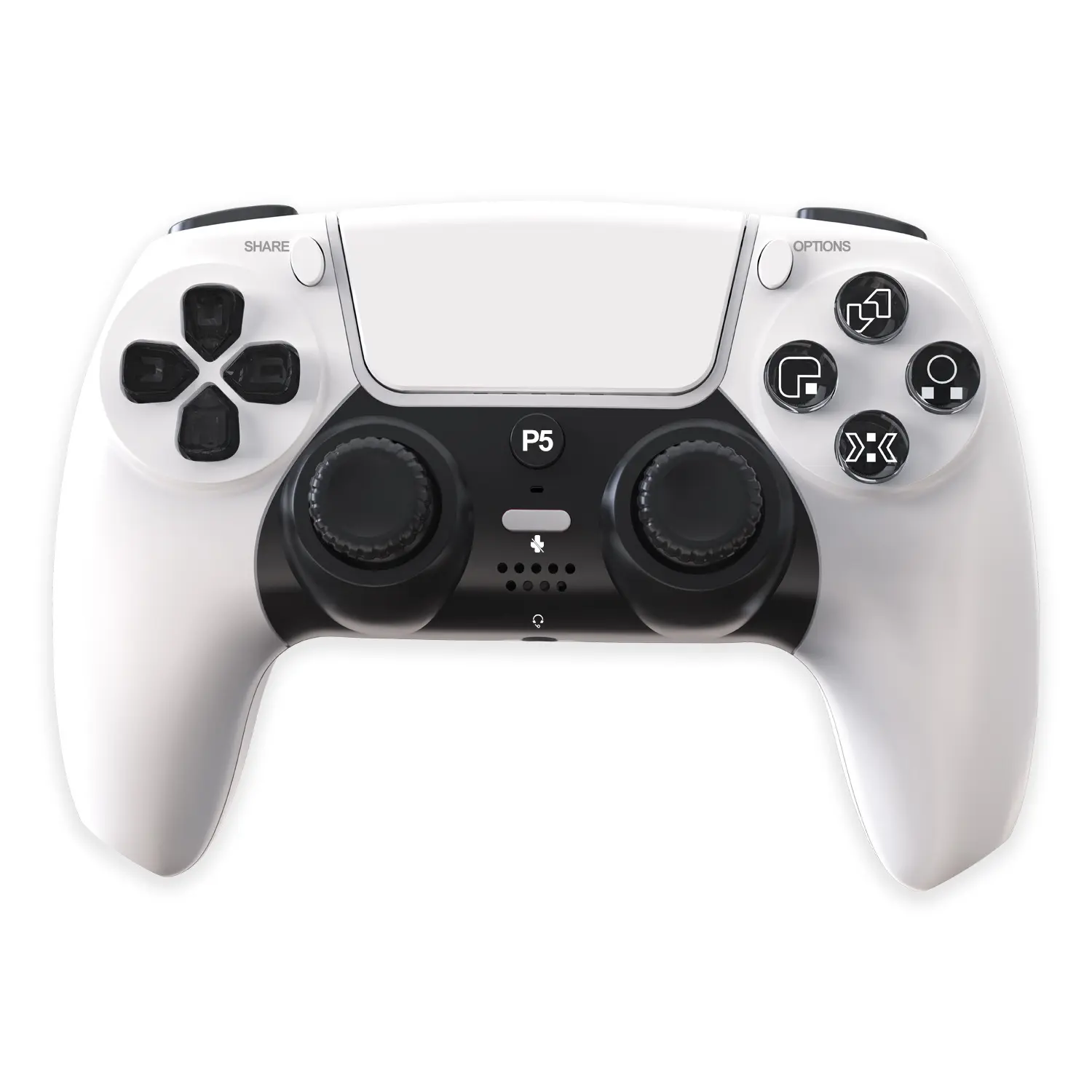 PS5 controller with light bar, six-axis vibration, Hall effect, wireless Bluetooth, ergonomic grip, axial gyroscope