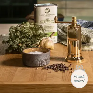 Pepper Grinder, Brass, 5.3"