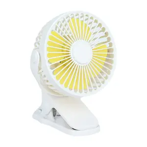 Desktop Clip Fan Silent Powerful Wind Foldable Small Fan for Strollers, Outdoor Use, and Students