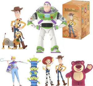 MINISO Disney Toy Story 30th Anniversary Collectible Blind Box Figures, Premium Soft PVC Dolls, Woody & Buzz Lightyear Characters, Birthday Gift for Collectors 1PC Random