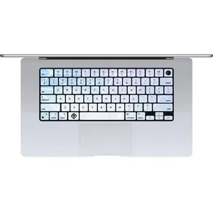 White Lasers MacBook Keyboard Sticker