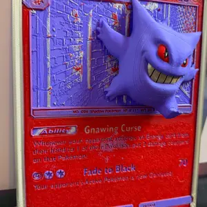 Gengar 3d Art Card Print