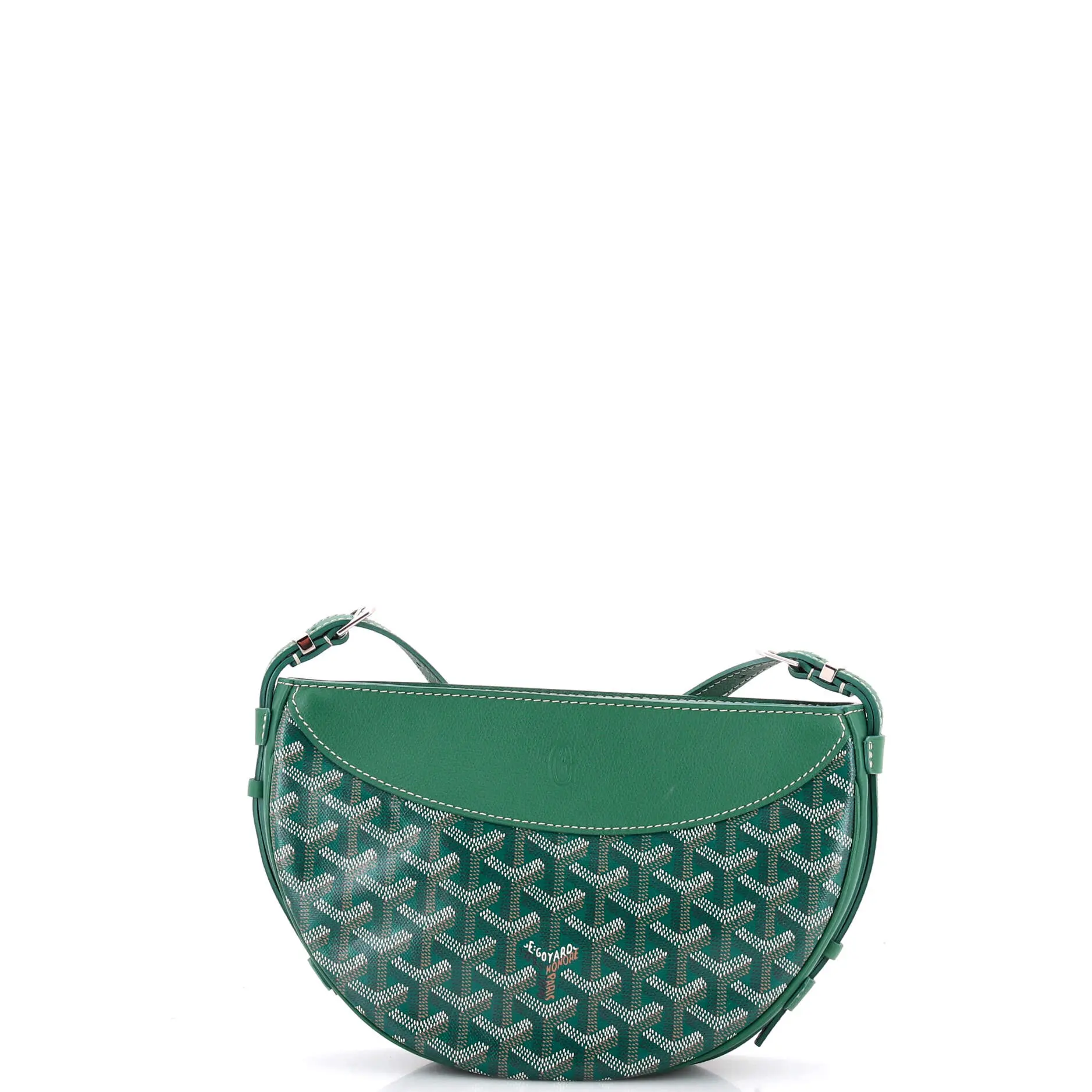 Pre-owned Goyard Canvas Coated Shoulder Bags Hirondelle Shoulder Bag Coated Canvas and Leather by Rebag