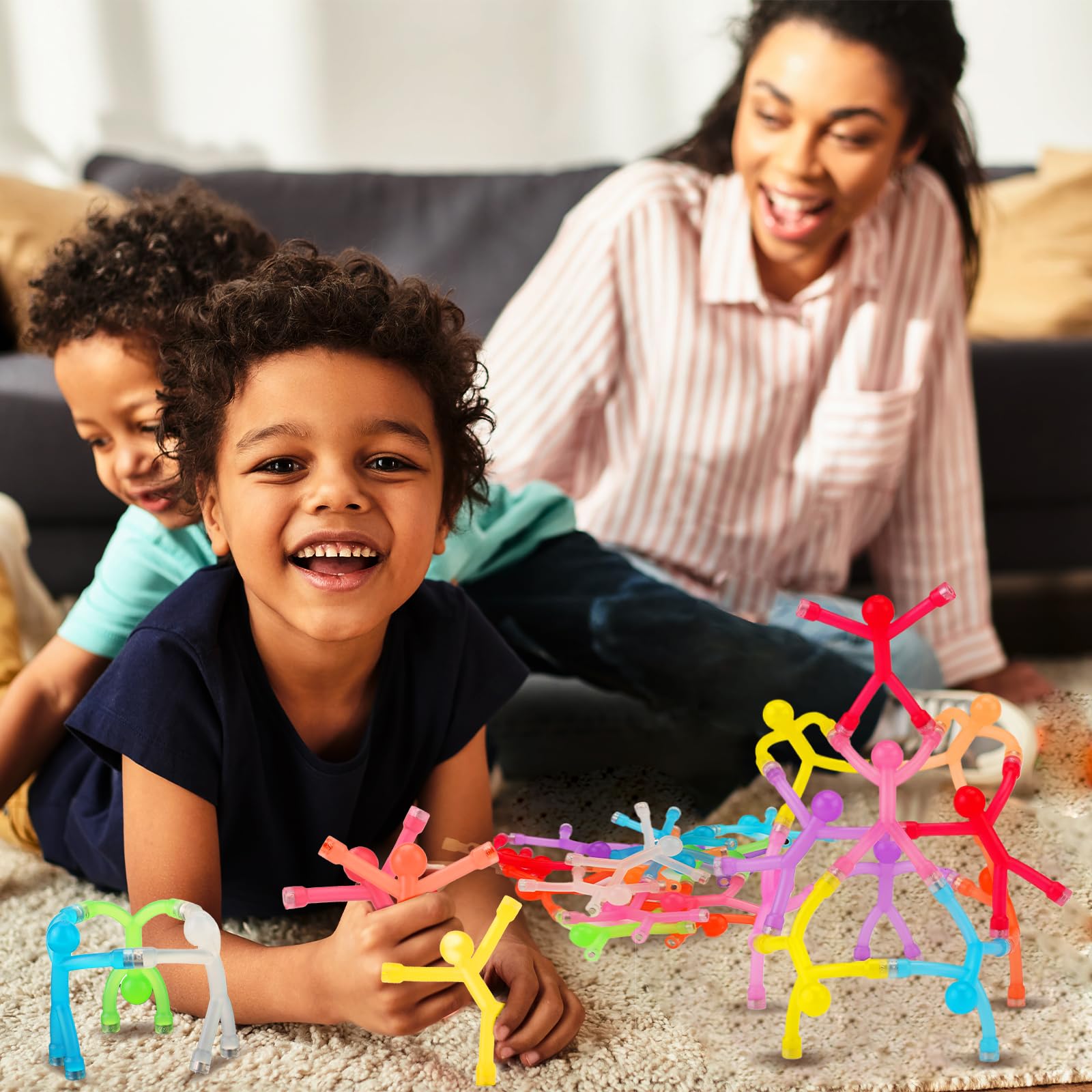 Magnetic Fidget Toys for Adults & Kids 10 Pack – Magnetic People Figures, Cool Sensory Building Toys for Autism, ADHD or Stress Relief, Travel Essentials for Road Trips, Fridge Magnets, Easter Basket Stuffers & Birthday Gifts for Toddlers, Teens