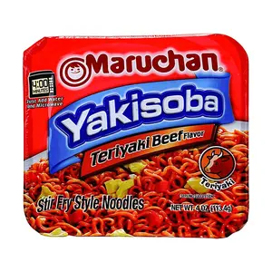Maruchan Teriyaki Beef Flavored Stir Fry Noodles, 113.4g - Savory Asian Instant Ramen Bowl