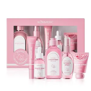 Women's Intimate Care Kit 5-Piece Set, Cleansing, Nourishing Gentle, and Hydrating, Reduces Discomfort, Eliminates Odor, Maintains Private Health, Home Care Gift Box, Moisturizing Intimate Wash, Hygiene Products