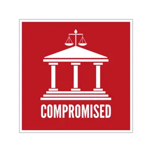 Supreme Court Compromised Sticker,Election Sticker, Political Sticker, Democracy Sticker