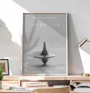 Inception Movie 2010 Print, Aesthetic Print, Vintage Poster, Trippy Wall Art, Retro Minimalist Poster