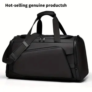 Gym Bag Gym Bag [Versatile Duffel Bag] Large Capacity Versatile Duffel Bag |   Unisex Casual Sport Fitness Bag With Multiple Compartments & Shoe Pocket For Gym, Fitness, Travel & Overnight Trips - Black/Grey/Green