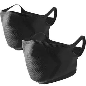 Breathable Windproof Face Mask, 2-Count Half Face Mask with Ear-Hook Design, Outdoor Sports Face Cover for Running, Hiking, Cycling and Travel