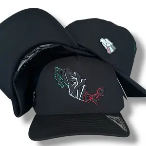 Hat Mexico 3D embroidered pin included SnapBack Cap Black