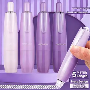 4 Pack Lucky Pen Style Dual-Sided Tape Roll Design Easy Application Comfortable Feel Ideal for DIY Accounting Office Supplies Double Sided Tape