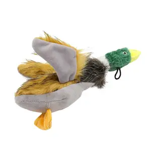 Dog Squeak Toy Chew Cute Plush Duck Stuffed for Puppies Teething
