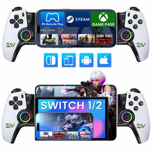 Mobile Gaming Controller for Android & iPhone 15/16 Series, iPad Mini USB-C & Switch 1/2, Portable Gamepad for Xbox Cloud Gaming, Steam Link, GeForce Now, Remote Play, Ergonomic Plug & Play Gaming Console Controller