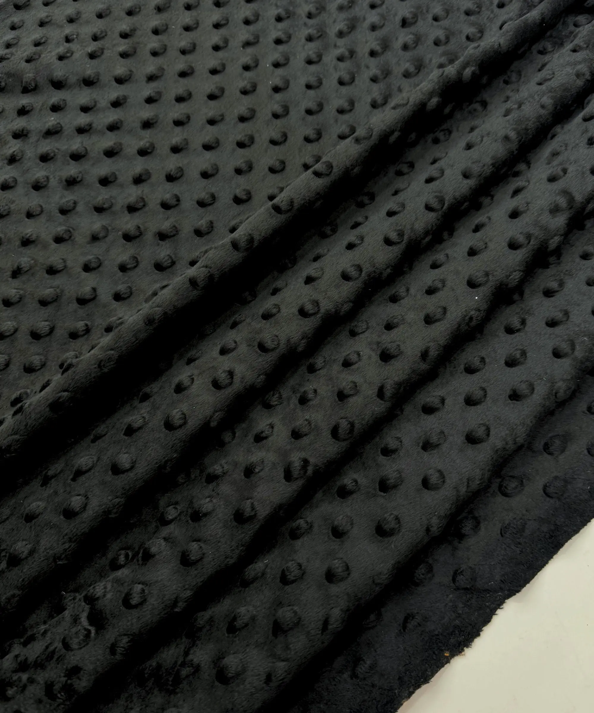 Black Minky Fabric