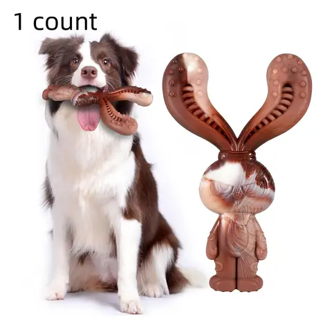 Rabbit Design Dog Chew Toy, Chew Stick, Durable Dog Teeth Grinding Toy, Dog Teeth Cleaning Toy, Pet Supplies