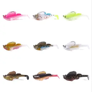 Jumping Fish 7g 10g 14g 20g Soft Lure Set, Anti-Tangle Tail, Lead-Embedded Fishing Baits, Roadside Soft Lures for Anglers