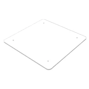 FixtureDisplays® 5mm (3/16" nominal) Thick Clear Acrylic Plexiglass Sheet 12X12" Square Pre-drilled with 4 Countersink Holes 10136  12*12-2PK-NEW-NF