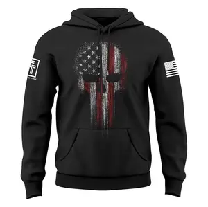Fantastic Tees USA American Skull Men's Patriotic Hoodie Sweatshirt, T-shirt, Sweatshirt, Hoodie, Gift For Him, Gift For Dad, Father's Day Gifts