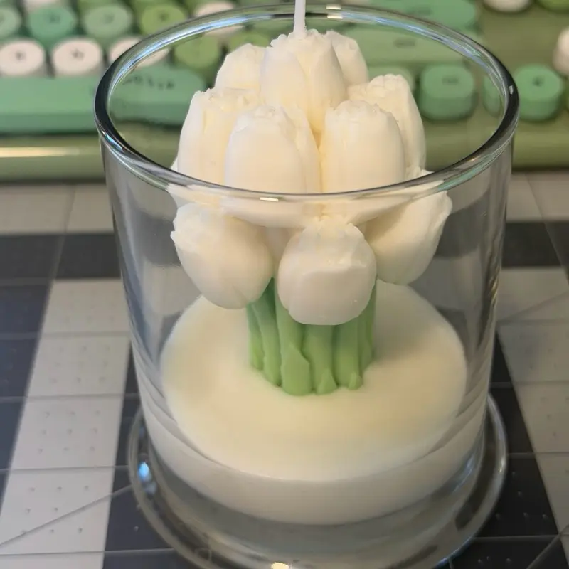 Tulips Candle