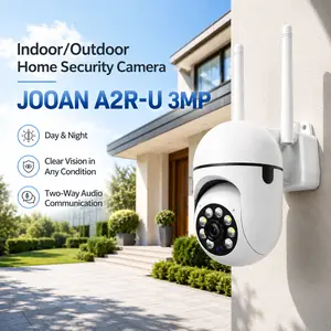 JOOAN 2K 3MP Smart WiFi Security Camera, 360° PTZ Indoor Camera for Home/Pet/Baby with Color Night Vision, Motion Alerts & Two-Way Audio outdoorfun