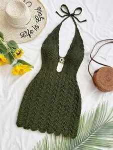 Spring Summer Women's Fashion Solid Dress, Sexy Beach Dress for Dates, Holiday, Wedding, City Travel, Music Festivals