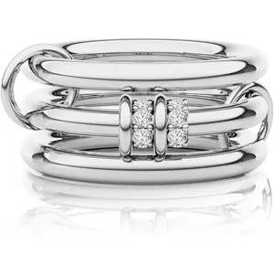 Stackable Rings for Women Non Tarnish, Dainty Streling  Cubic Zirconia Rings Multi Chunky Ring Mixed Metal Stacking Rings Set   for Women Gifts