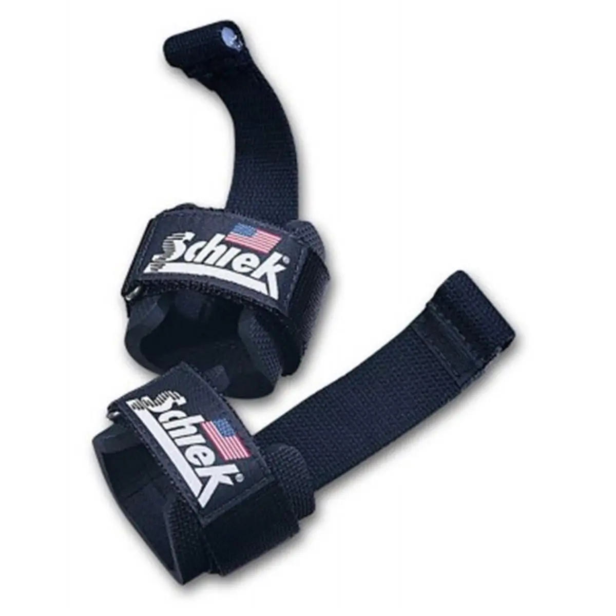 SCHIEK Quick Grip Training Attachments with Rubber Dowel, 1/4" Thick Neoprene Wrist Support, Stainless Steel Buckle, Workout Accessories