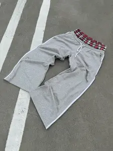 Men's   Plaid       Straight Leg Pants, Regular Fit Casual Comfy Trousers for Daily Wear, Men's Bottoms for All Seasons, Casual Streetwear Trousers