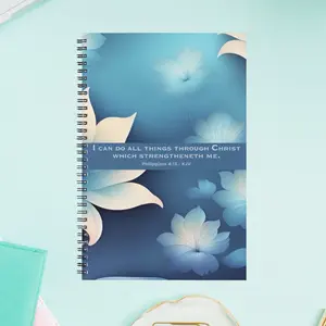 Phillippians 4:13 KJV Bible Verse Journal with 80 Pages, Lined Notebook