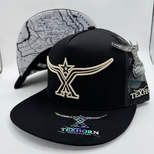 Tex Horn Hat - Black/Gold