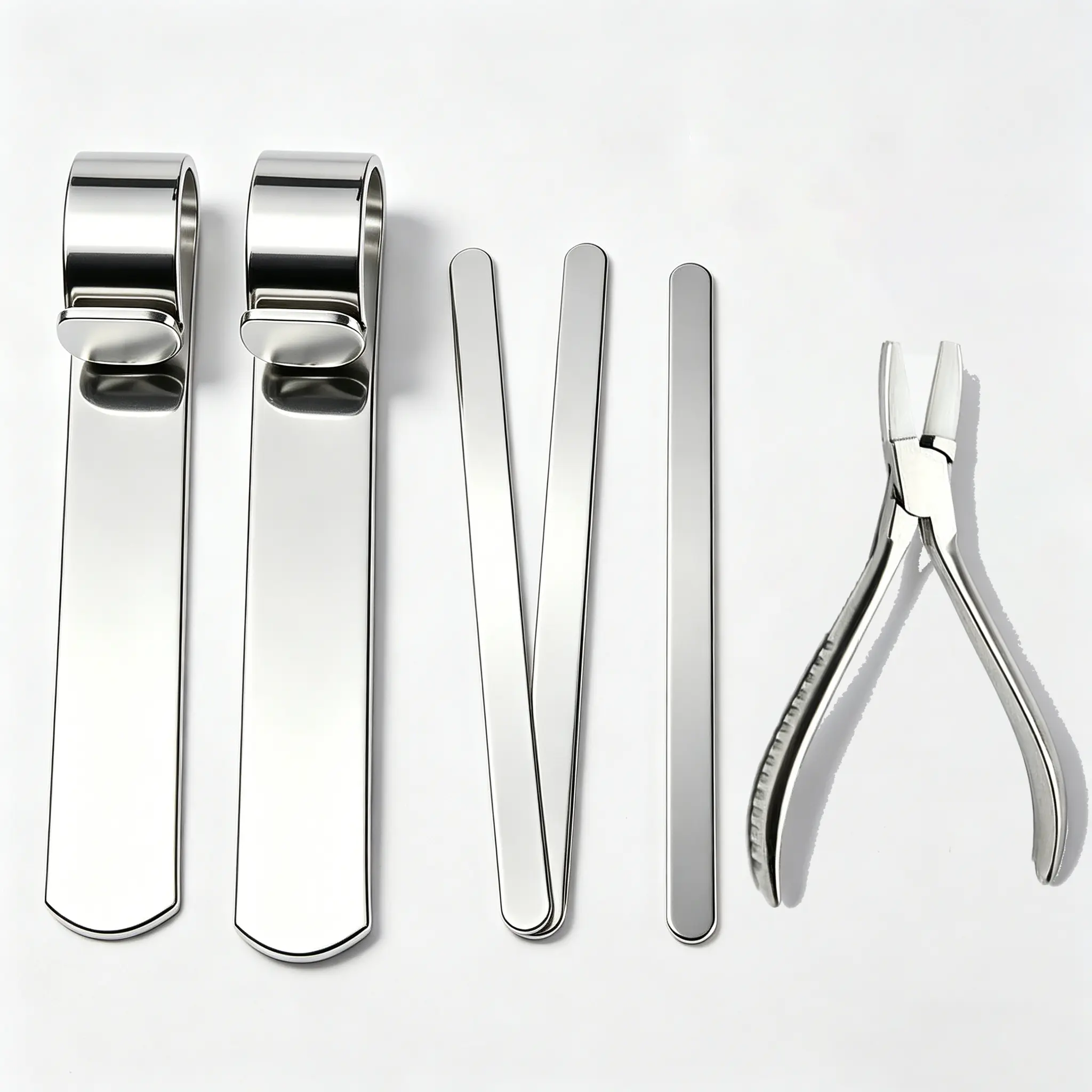DIY Jewelry Making Lightweight Stainless Steel Bangle Bending Tool Kit - 2 Benders, 3 Size Blanks, 3-Size Polished Forming Bars, Nylon Jaw Pliers, Rustproof, Easy to Store for Beginners' Custom Bracelet Projects, Home Workshops