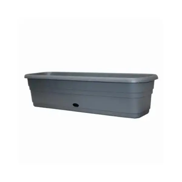 212 MAIN 149077 24 in. Durable Resin Gray Window Box - Self-Watering Built-In Reservoir, Value Option for Everyday Users & Consumers Seeking Trustworthy Products