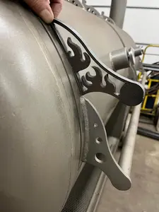 Flame Handle Set for 36" Barrel Smokers | Heavy‑Duty Steel | DIY Custom Length